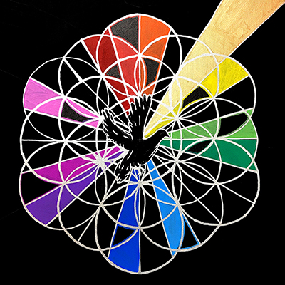 flower of life - coldplay t-shirt design contest finalist