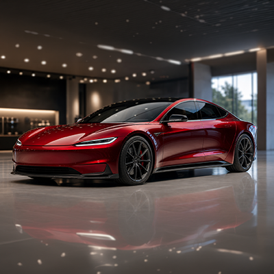 Tesla S update concept in AutoDesk VRED